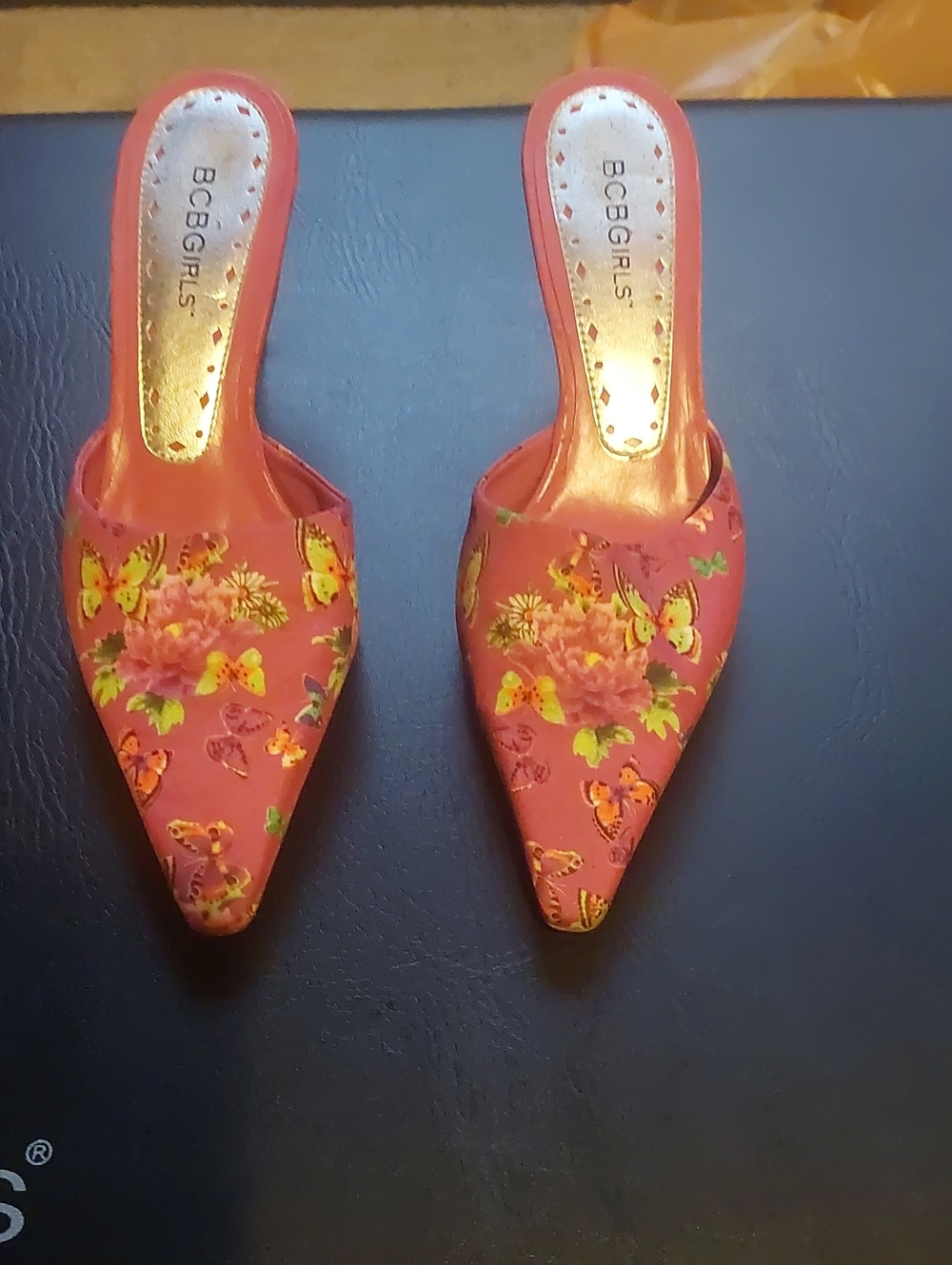 BCBGIRLS Floral Mules